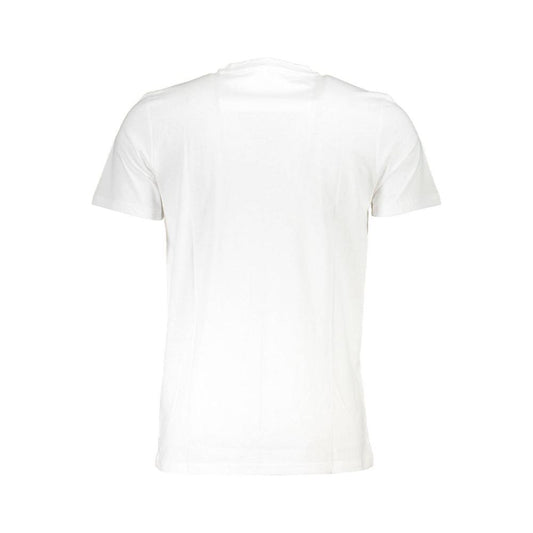 Cavalli Class White Cotton T-Shirt Cavalli Class White Smoke