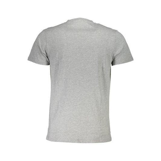 Cavalli Class Gray Cotton Men T-Shirt Cavalli Class Gray