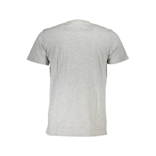 Cavalli Class Gray Cotton Men T-Shirt Cavalli Class Gray
