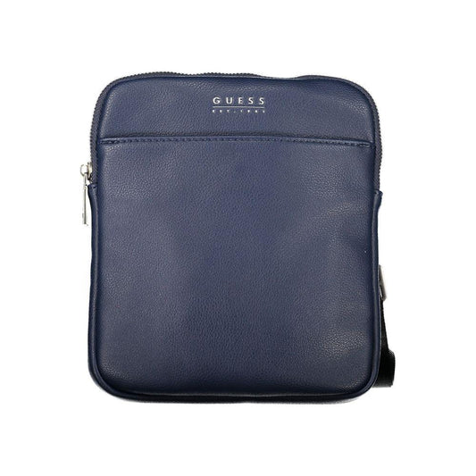 Guess Jeans Sleek Blue Shoulder Bag with Ample Storage Guess Jeans Dark Slate Gray