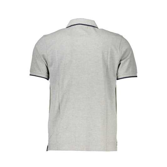 North Sails Gray Cotton Men Polo Shirt North Sails Gray