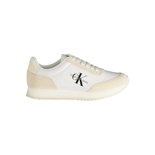 Calvin Klein Beige Polyester Sneaker Calvin Klein Light Gray