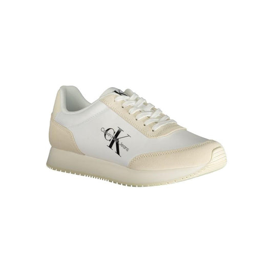 Calvin Klein Beige Polyester Sneaker Calvin Klein Gray