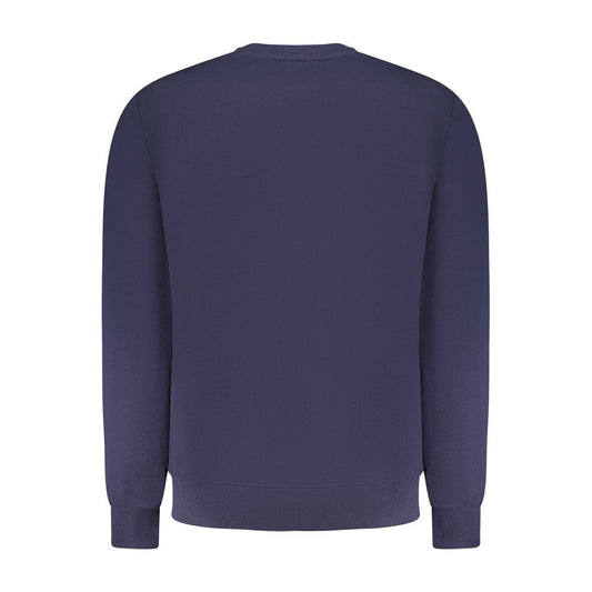 North Sails Blue Cotton Men Sweater North Sails Dark Slate Gray