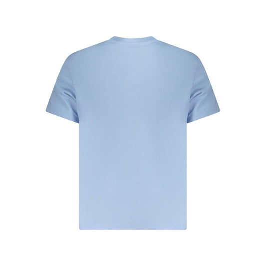 Calvin Klein Light Blue Cotton Mens T-Shirt Calvin Klein Light Steel Blue