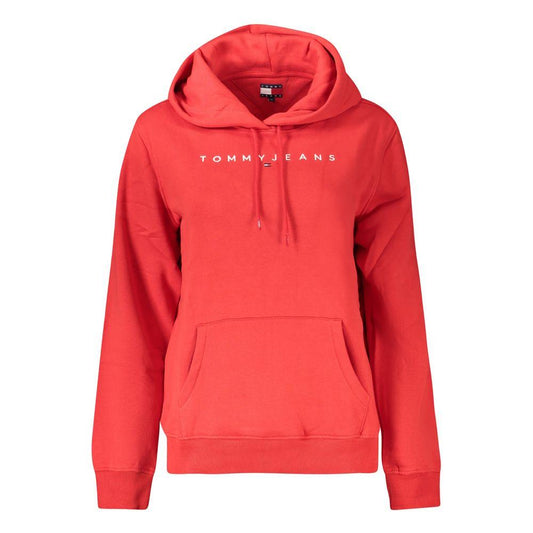 Tommy Hilfiger Red Organic Cotton Women Sweater Tommy Hilfiger Tomato