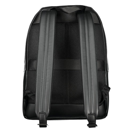 Tommy Hilfiger Black Polyester Men Backpack Tommy Hilfiger Dark Slate Gray
