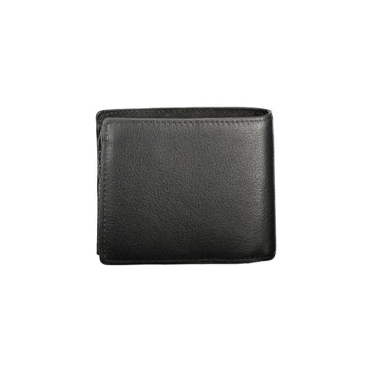 Tommy Hilfiger Black Leather Men Wallet Tommy Hilfiger Dark Slate Gray