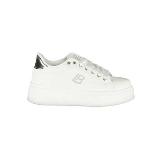 Laura Biagiotti White Synthetic Women Sneaker Laura Biagiotti Beige