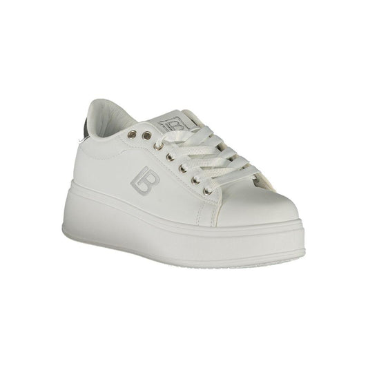 Laura Biagiotti White Synthetic Women Sneaker Laura Biagiotti Gray