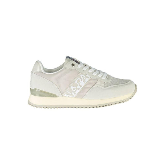 Napapijri Gray Polyester Women Sneaker Napapijri Light Gray