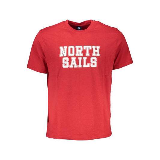 North Sails Red Cotton T-Shirt North Sails Maroon
