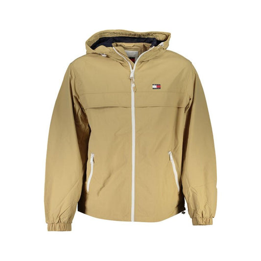 Tommy Hilfiger Beige Polyamide Jacket Tommy Hilfiger Dark Khaki