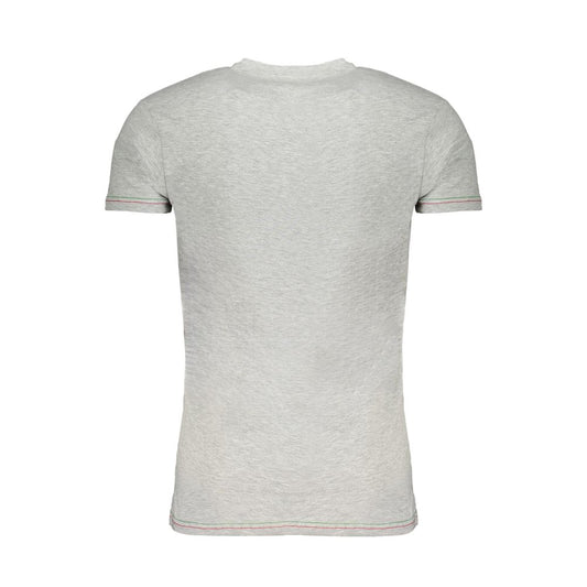 Aeronautica Militare Gray Cotton Men T-Shirt Aeronautica Militare Gray