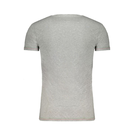 Aeronautica Militare Gray Cotton Men T-Shirt Aeronautica Militare Dark Gray