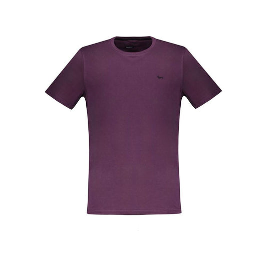 Harmont & Blaine Purple Cotton T-Shirt Harmont & Blaine Dark Slate Gray