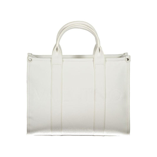 Valentino Bags White Polyethylene Handbag Valentino Bags Light Gray