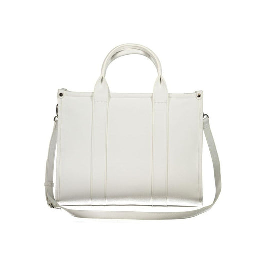 Valentino Bags White Polyethylene Handbag Valentino Bags Light Gray