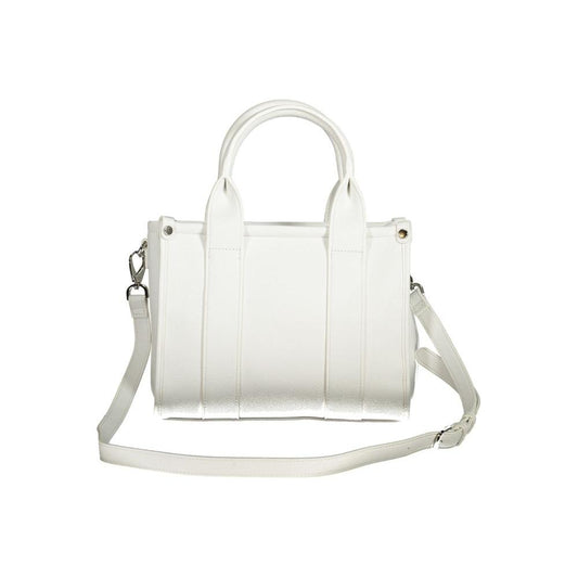 Valentino Bags White Polyethylene Women Handbag Valentino Bags Light Gray