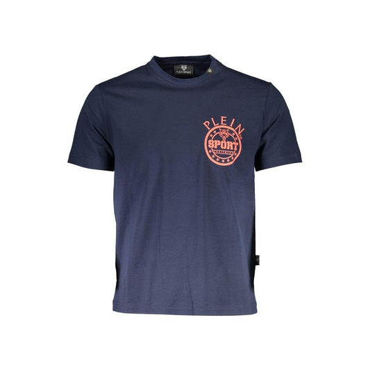 Plein Sport Blue Cotton Mens TShirt Plein Sport Dark Slate Gray