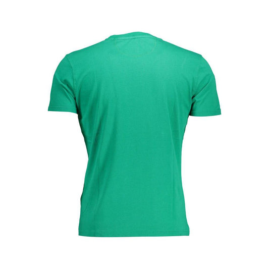 La Martina Green Cotton Men T-Shirt La Martina Light Sea Green