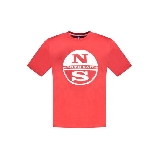 North Sails Red Cotton Men T-Shirt North Sails Tomato