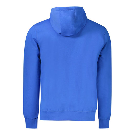 North Sails Blue Cotton Men Sweater North Sails Royal Blue