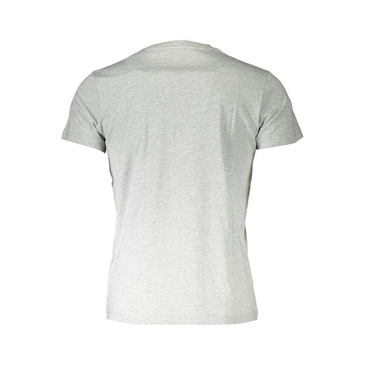 Diesel Gray Cotton Men Short-Sleeve T-Shirt Diesel Light Gray