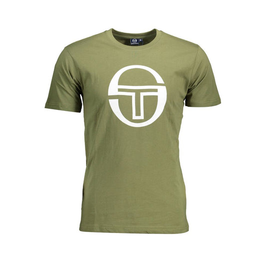 Sergio Tacchini Green Cotton T-Shirt Sergio Tacchini Dim Gray