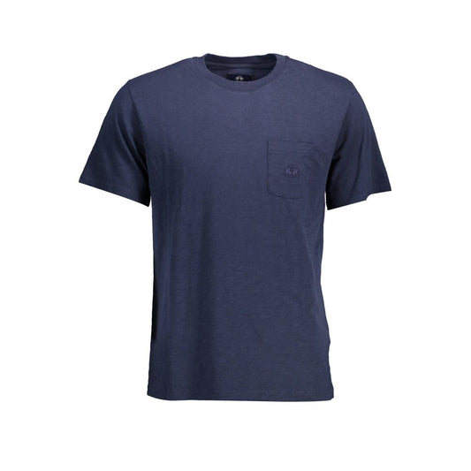 La Martina Blue Cotton Men T-Shirt La Martina Dark Slate Gray