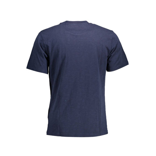 La Martina Blue Cotton Men T-Shirt La Martina Dark Slate Gray