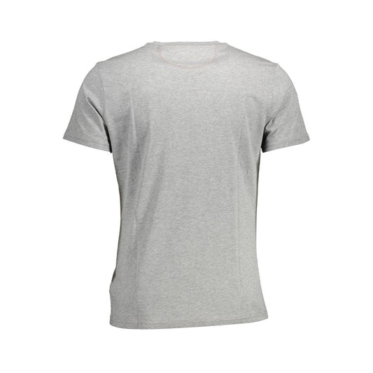 La Martina Gray Cotton Men T-Shirt La Martina Gray