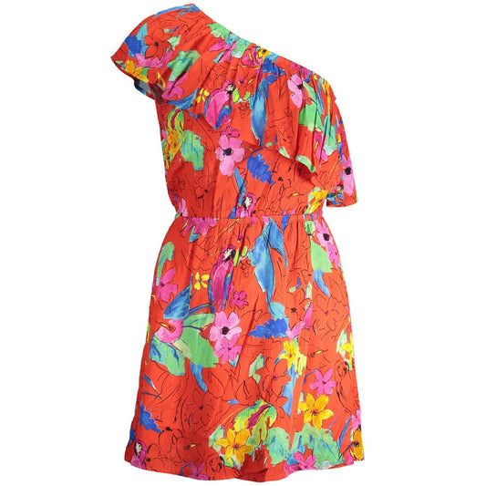 Desigual "Red Viscose Women Dress" Desigual Chocolate
