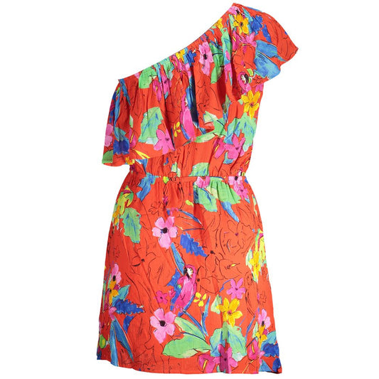 Desigual "Red Viscose Women Dress" Desigual Tomato