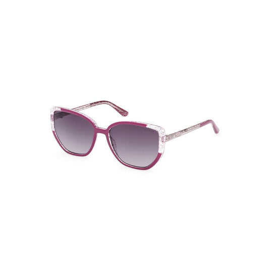 Guess Jeans Purple Injected Women Sunglass Guess Jeans Light Slate Gray