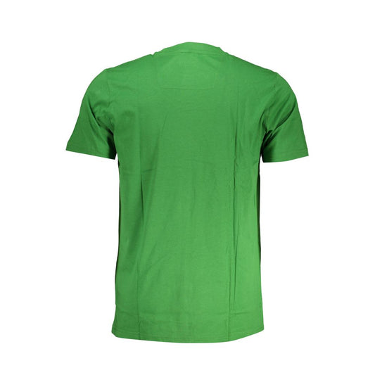 Cavalli Class Green Cotton T-Shirt Cavalli Class Sea Green