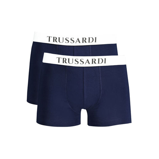 Trussardi Blue Cotton Underwear Trussardi Dark Slate Gray