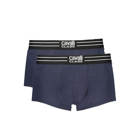Cavalli Class Blue Cotton Men Boxer Cavalli Class Dark Slate Gray