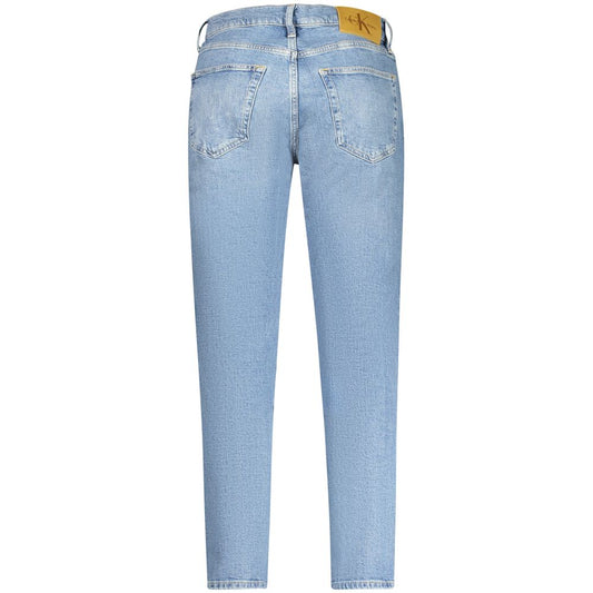 Calvin Klein Blue Cotton Men Jeans Calvin Klein Dark Gray