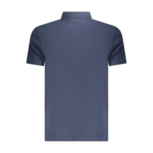 Timberland Blue Cotton Men Polo Shirt Timberland Dark Slate Gray