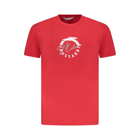 Trussardi Red Cotton Men T-Shirt Trussardi Maroon