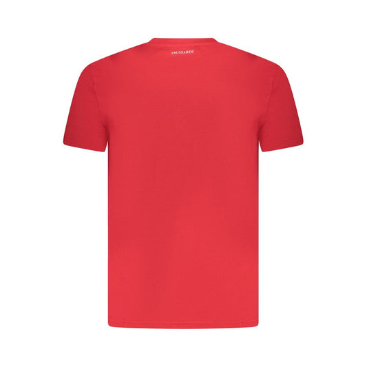 Trussardi Red Cotton Men T-Shirt Trussardi Maroon