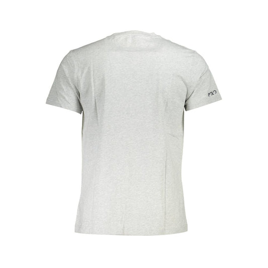 La Martina Gray Cotton Men T-Shirt La Martina Light Gray