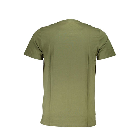 Cavalli Class Green Cotton T-Shirt Cavalli Class Dim Gray