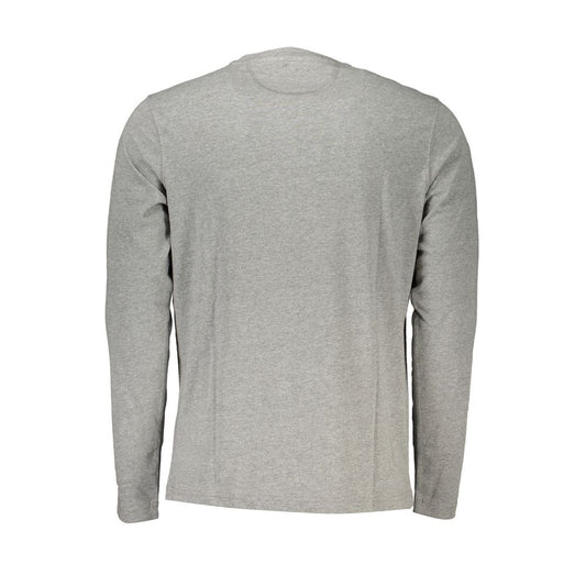 La Martina Gray Cotton Men T-Shirt La Martina Dark Gray