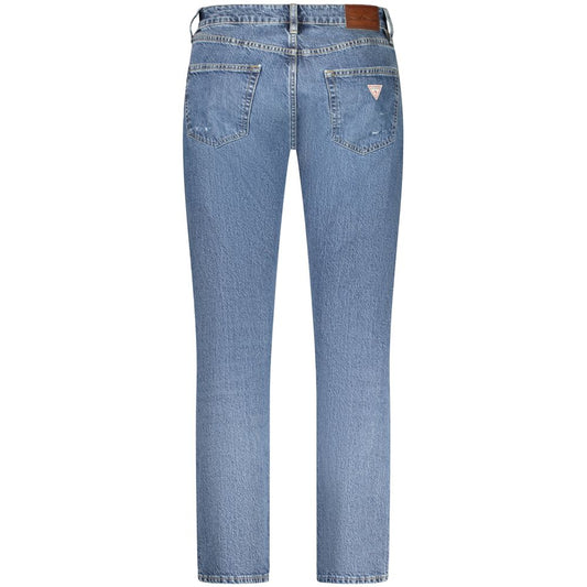 Guess Jeans Blue Cotton Men Jeans Guess Jeans Light Slate Gray