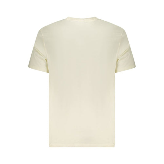 Lee Beige Cotton Men T-Shirt Lee Light Gray