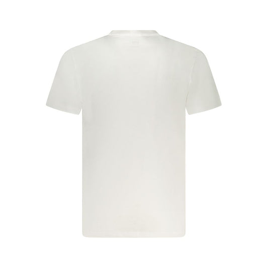 Lee White Cotton Men T-Shirt Lee Light Gray