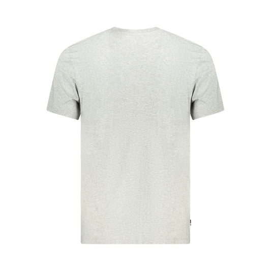 Timberland Gray Cotton Men T-Shirt Timberland Light Gray