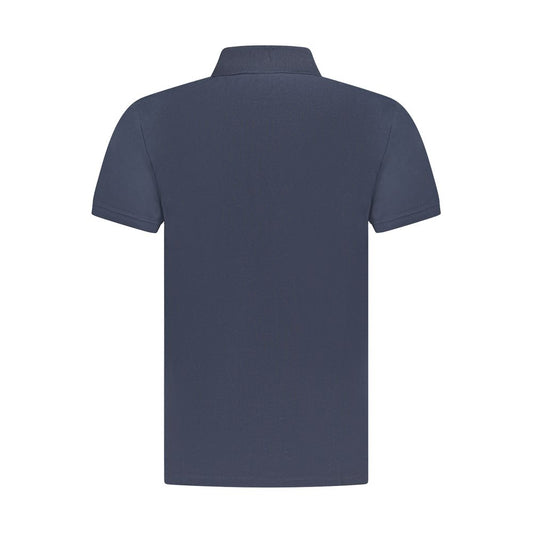 Timberland Blue Cotton Men Polo Shirt Timberland Dark Slate Gray